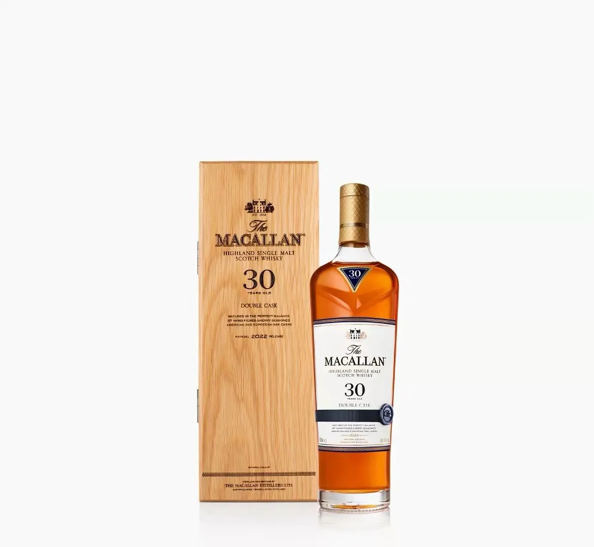 THE MACALLAN 麥卡倫 30年雙雪莉桶 單一麥芽蘇格蘭威士忌 700ml